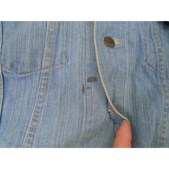 Vtg Chevrolet Chevy Cheyenne Pickup Truck Jean Denim Jacket Horizon Mens XL 46 - Picture 3 of 16